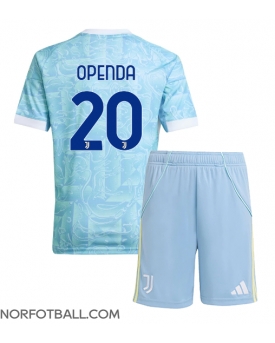 Billige Fotballdrakt Juventus Lois Openda #20 Replika Bortedraktsett Barn 2025-26 Kortermet (med bukser)